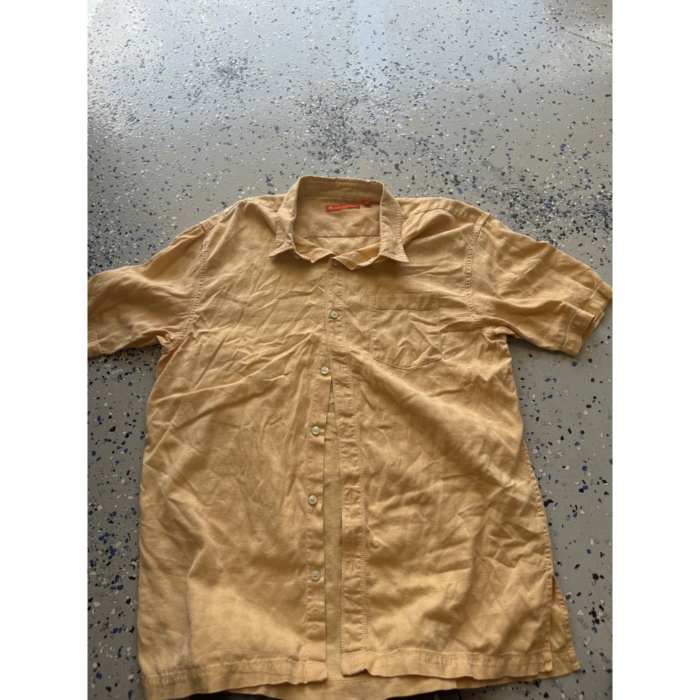 Tori Richard Cotton‎ Silk Button Up Short Sleeve Shirt Mens XL
